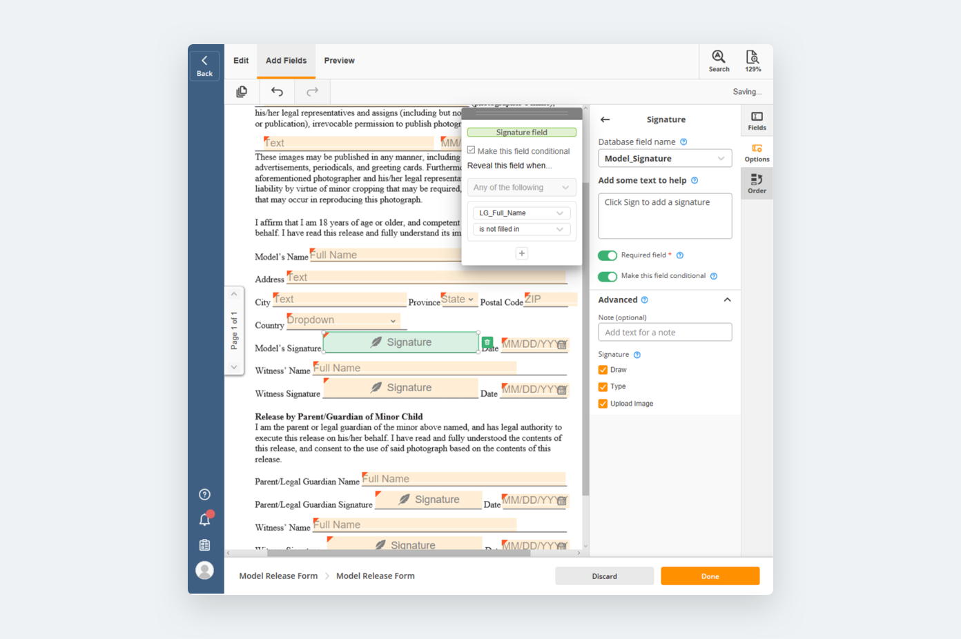 Conditional logic and fields - airSlate