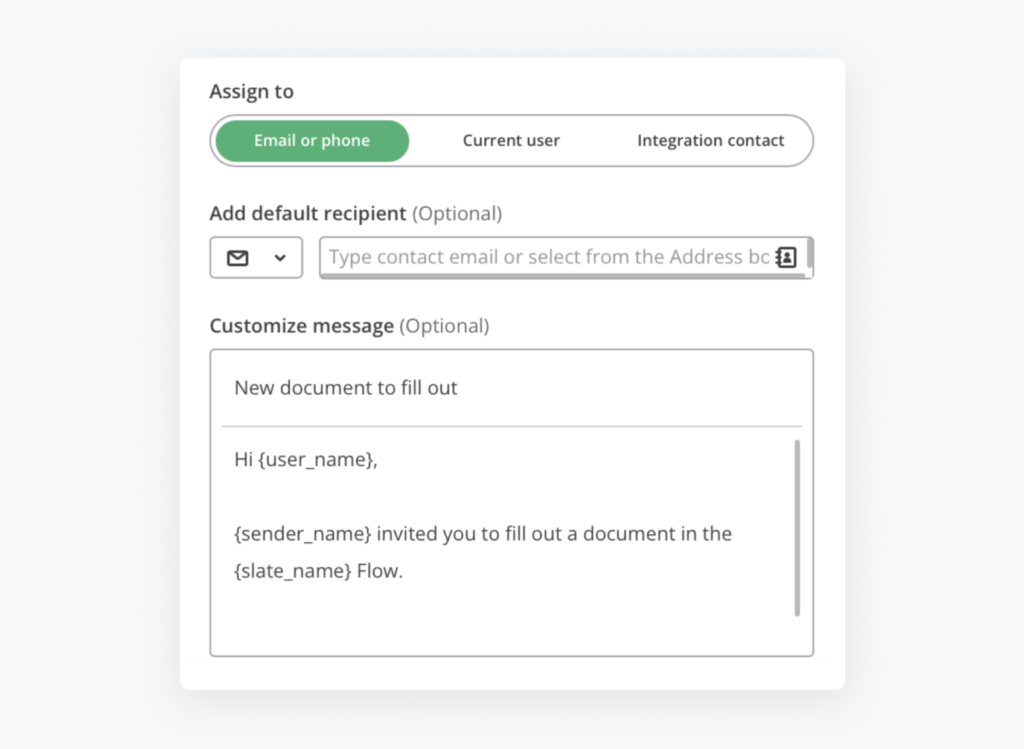 Add default recipients for document routing in airSlate