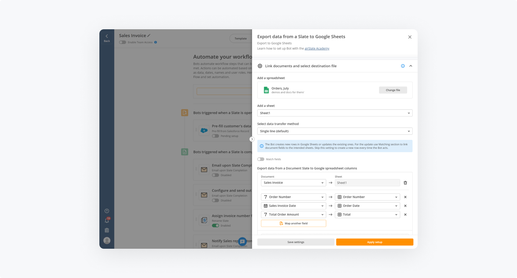 airSlate workflow automation