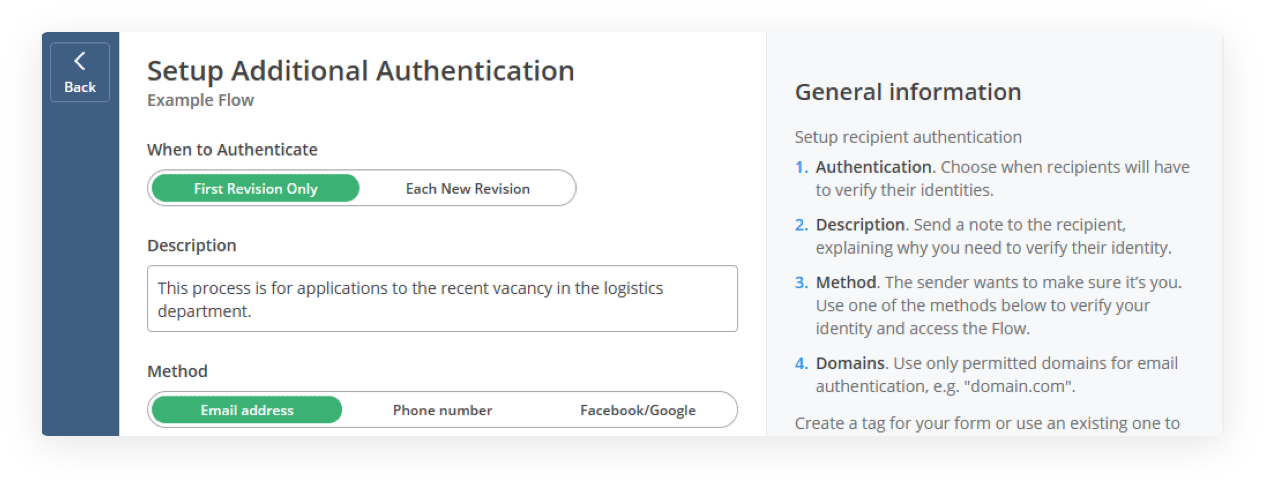 Setup Additional Authentication